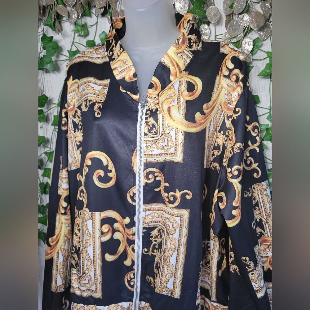 NWOT Baroque Patterned Jacket - Picture 6 of 10